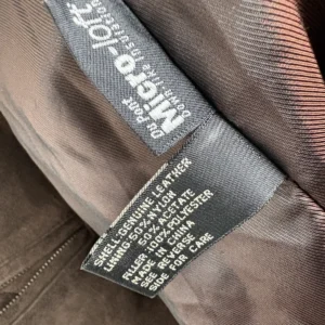 Express Vintage Brown Suede Leather Jacket Men's Size 40 – photo 10