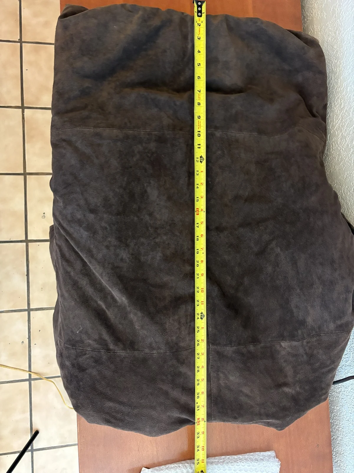 Express Vintage Brown Suede Leather Jacket Men's Size 40 – photo 12