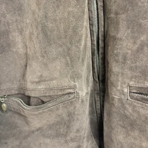 Express Vintage Brown Suede Leather Jacket Men's Size 40 – photo 3
