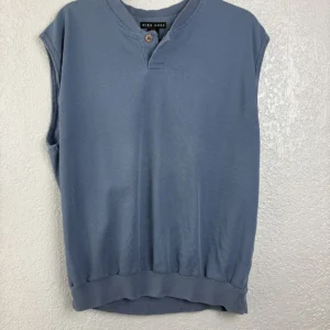 Nike Golf Men's Sleeveless Henley Shirt Blue Size M
