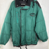 Vintage Tokka Tribe Green Quilted Puffer Jacket Made by Luhta Size L