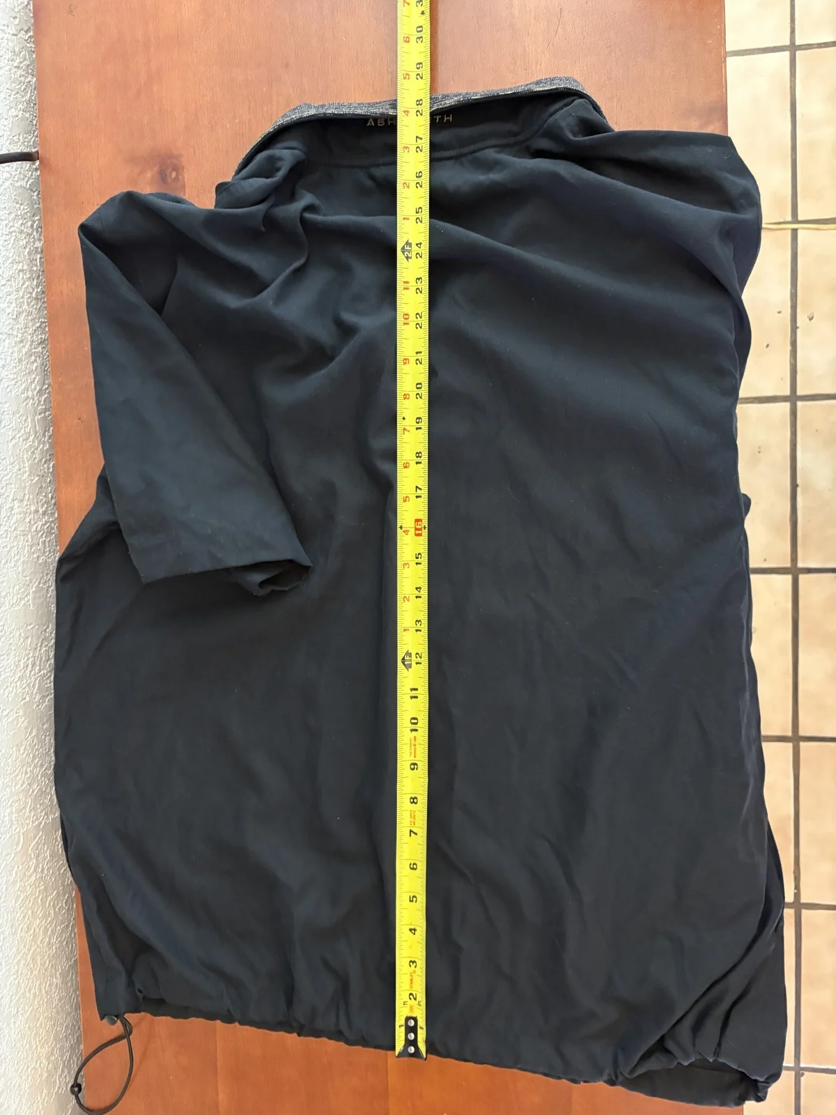 Ashworth Men's Black Short Sleeve Golf Pullover Windbreaker Size L – photo 6