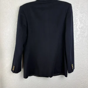 Alan Austin Vintage Navy Blue Double Breasted Blazer 42R Made in Italy – photo 4