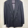 Hertling for Nordstrom Navy Blue 6-Button Double Breasted Wool Blazer