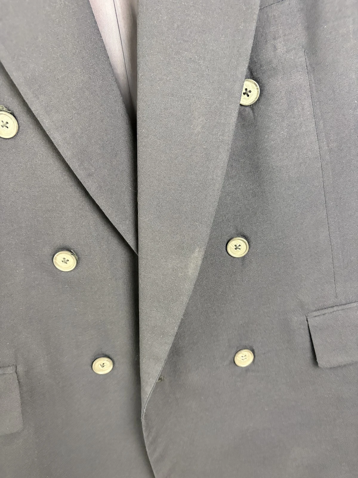 Hertling for Nordstrom Navy Blue 6-Button Double Breasted Wool Blazer – photo 2
