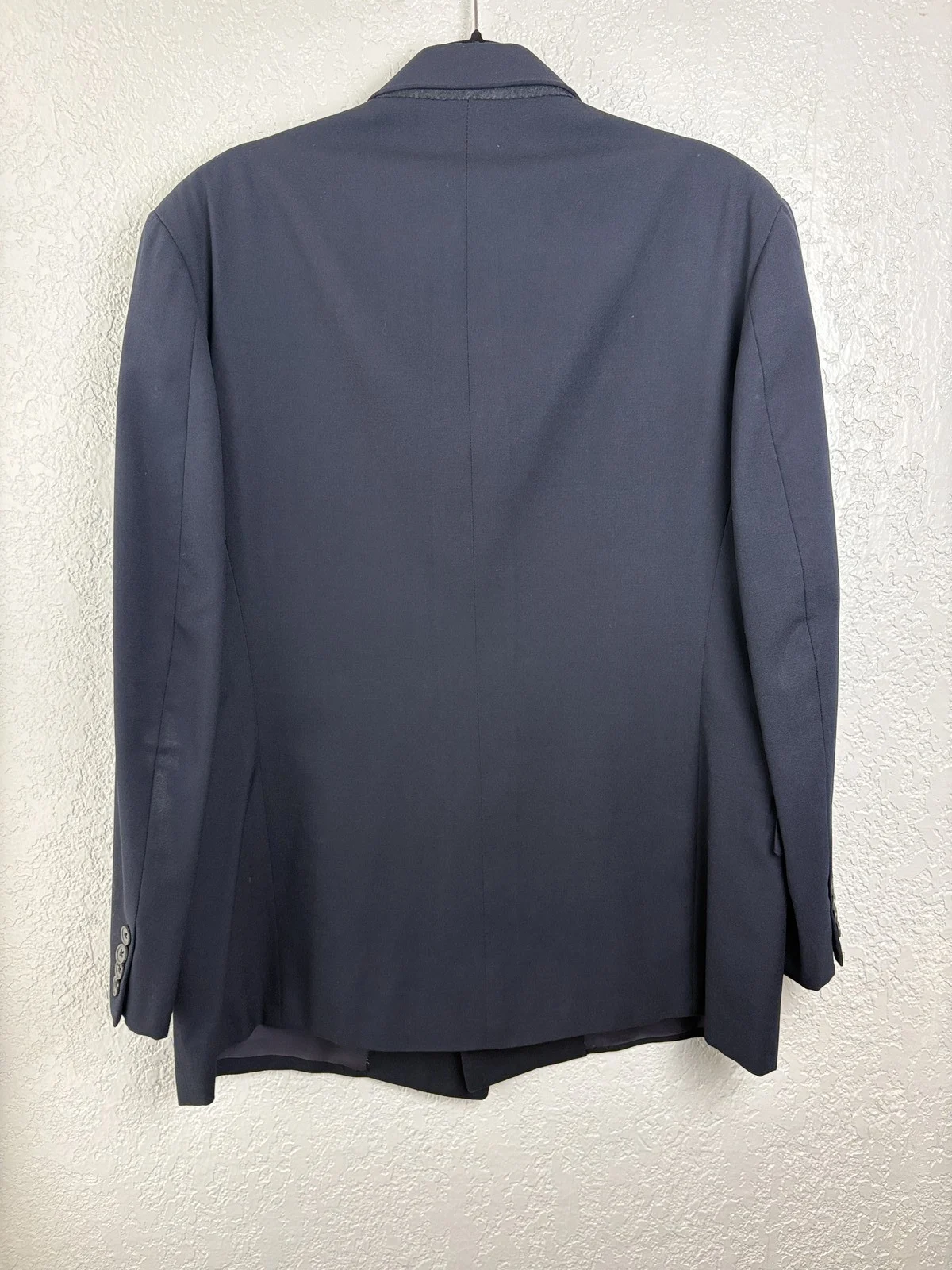 Hertling for Nordstrom Navy Blue 6-Button Double Breasted Wool Blazer – photo 4