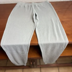 Barefoot Dreams Malibu Collection Grey Waffle Knit Lounge Pants XS