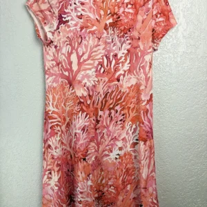 Soft Surroundings Petite XSmall Coral Pink Floral Print Dress – photo 2