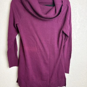 Isaac Mizrahi Live Purple Cowl Neck Sweater Top XXS Cotton Rayon Blend