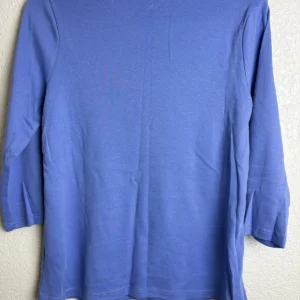 Isaac Mizrahi Live Essentials Blue 3/4 Sleeve Top Women's XS – photo 2
