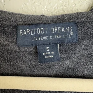 Barefoot Dreams CozyChic Ultra Lite Hooded Cardigan Women's Size S Grey – photo 3
