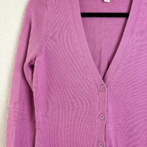 Isaac Mizrahi Live! Essentials Pink Cardigan Sweater XS Cotton Blend – photo 2