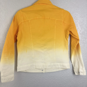 Women with Control by Renee Greenstein Ombre Yellow Denim Jacket XXS – photo 2