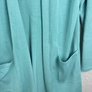 Isaac Mizrahi Live! Essentials Aqua Open Cardigan Sweater Women's Size S – photo 2