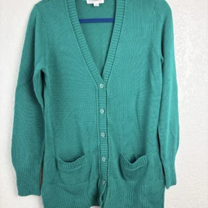 Isaac Mizrahi Live! Essentials Green Cardigan Sweater Women's Size S Cotton Blen