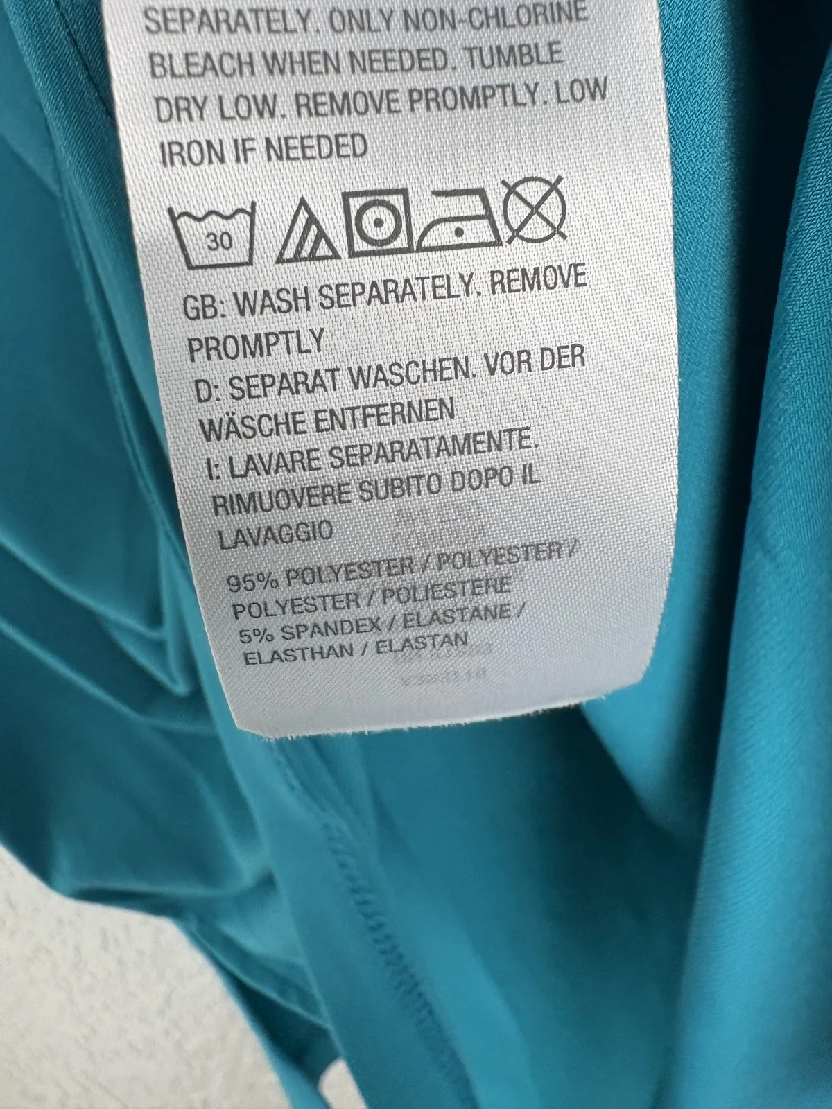 Susan Graver Modern Essentials Teal 3/4 Sleeve Top Women's XXS Polyester Blend – photo 4