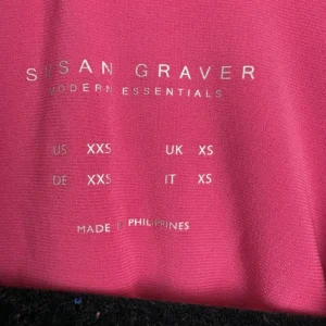 Susan Graver Modern Essentials Pink 3/4 Sleeve Top Women's XXS Polyester Spandex – photo 3