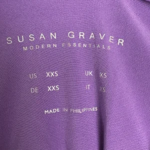 Susan Graver Modern Essentials Purple 3/4 Sleeve Top Women's XXS – photo 3