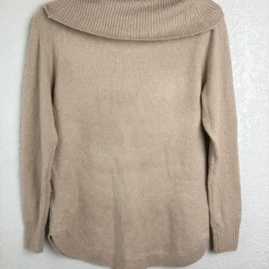 Tahari Women's XS Beige Cowl Neck Sweater Pullover Long Sleeve Polyester Blend – photo 2