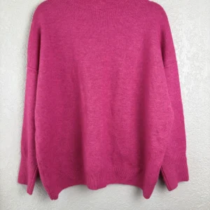 Vince Camuto Pink Crew Neck Pullover Sweater Women's Size S Acrylic Blend – photo 2