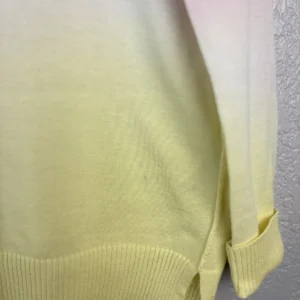 Beachlunchlounge Ombre Pink Yellow White Knit Sweater XS Crew Neck – photo 2