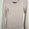 Barefoot Dreams Malibu Collection Long Sleeve Top XS Pink Modal Blend Snag