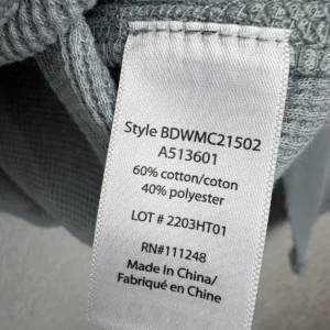 Barefoot Dreams Malibu Collection Waffle Knit Tie Hem Top XS Gray – photo 4