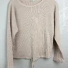 Barefoot Dreams Malibu Collection Waffle Knit Tie Hem Top Size S