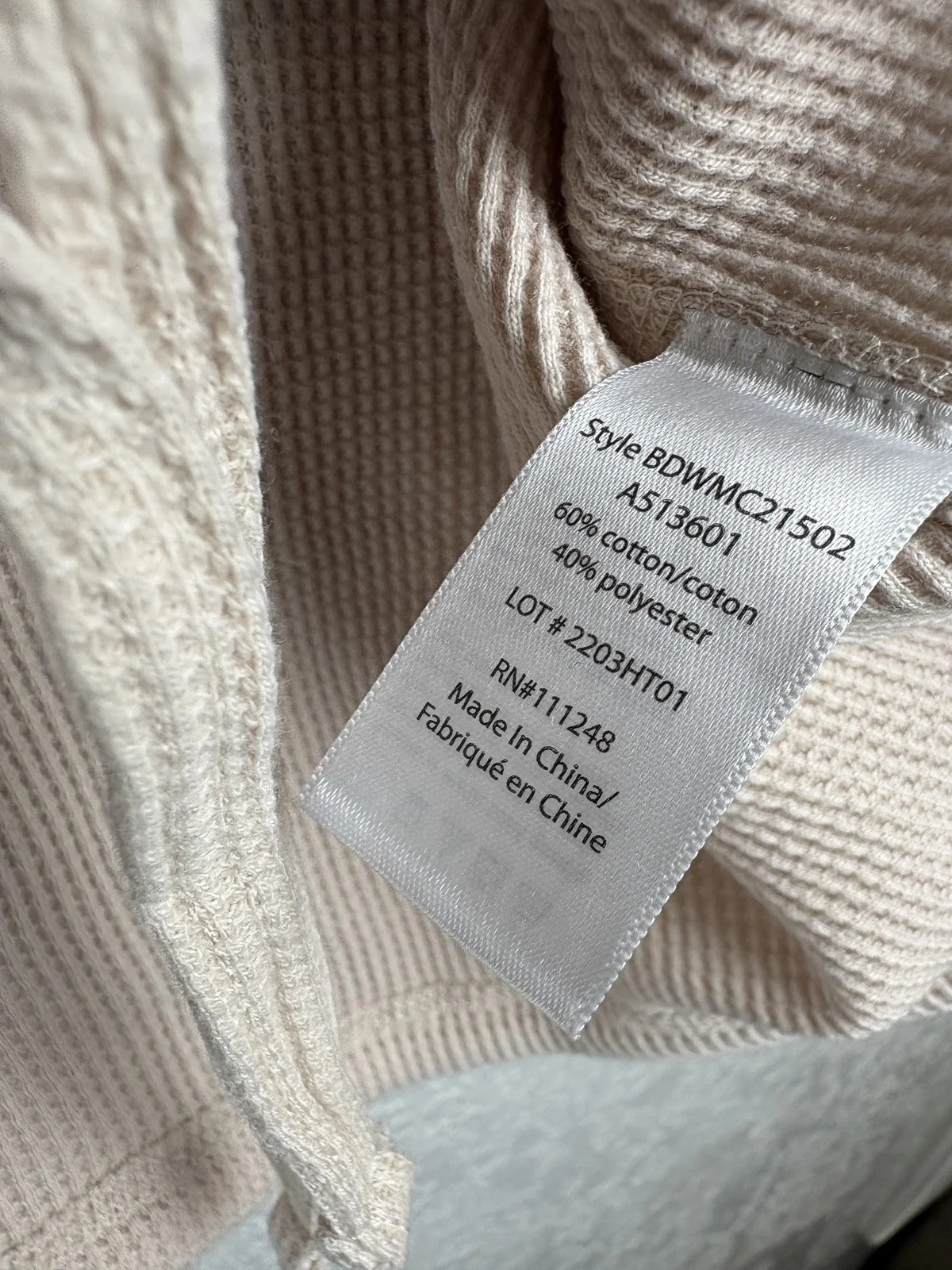 Barefoot Dreams Malibu Collection Waffle Knit Tie Hem Top Size S – photo 4