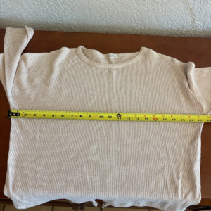 Barefoot Dreams Malibu Collection Waffle Knit Tie Hem Top Size S – photo 5