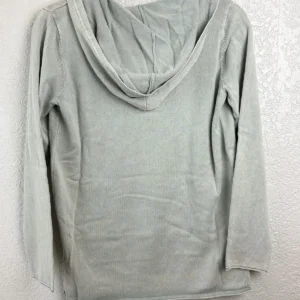 Barefoot Dreams Women's XS Cotton Knit Hoodie Pullover Light Green – photo 2