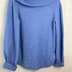 Tahari Blue Cowl Neck Knit Sweater XS Women's Pullover