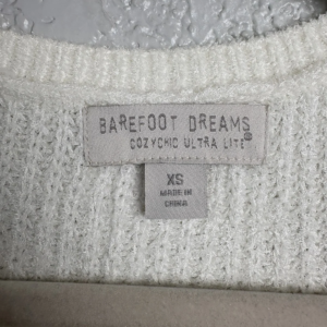 Barefoot Dreams CozyChic Ultra Lite Knit Top Sweater XS Cream – photo 3