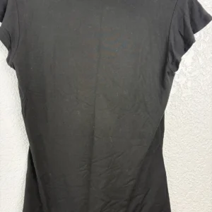 T Tahari Black Short Sleeve Top Women's XS Viscose Blend Ruffle Sleeve – photo 4