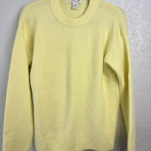 Rachel Zoe Women's Yellow Crew Neck Pullover Sweater Size XS