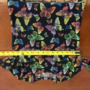 No Boundaries Ribbed Butterfly Long Sleeve Top Black Rainbow Size S (3-5) – photo 5