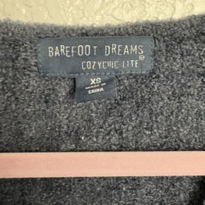 Barefoot Dreams CozyChic Lite Ribbed V-Neck Sweater Gray Women's XS – photo 3