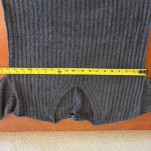 Barefoot Dreams CozyChic Lite Ribbed V-Neck Sweater Gray Women's XS – photo 5