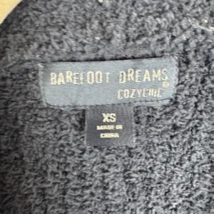 Barefoot Dreams Cozychic Cardigan XS Blue Gray Stripe Knit Sweater – photo 3