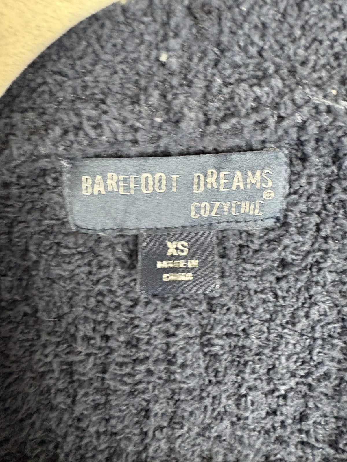 Barefoot Dreams Cozychic Cardigan XS Blue Gray Stripe Knit Sweater – photo 3