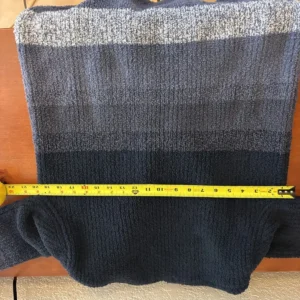 Barefoot Dreams Cozychic Cardigan XS Blue Gray Stripe Knit Sweater – photo 5