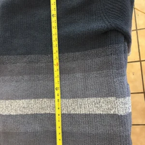 Barefoot Dreams Cozychic Cardigan XS Blue Gray Stripe Knit Sweater – photo 6