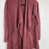 Barefoot Dreams CozyChic Lite Cardigan S/M Rosewood