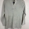Barefoot Dreams Cotton Knit Hoodie Pullover Sweater Women's XS Green