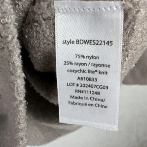 Barefoot Dreams CozyChic Lite V-Neck Sweater Women's S Taupe – photo 4