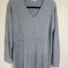 Barefoot Dreams CozyChic Ultra Lite V-Neck Pullover Sweater Blue XS