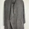 Barefoot Dreams CozyChic Lite Cardigan S/M Gray Open Front Pockets