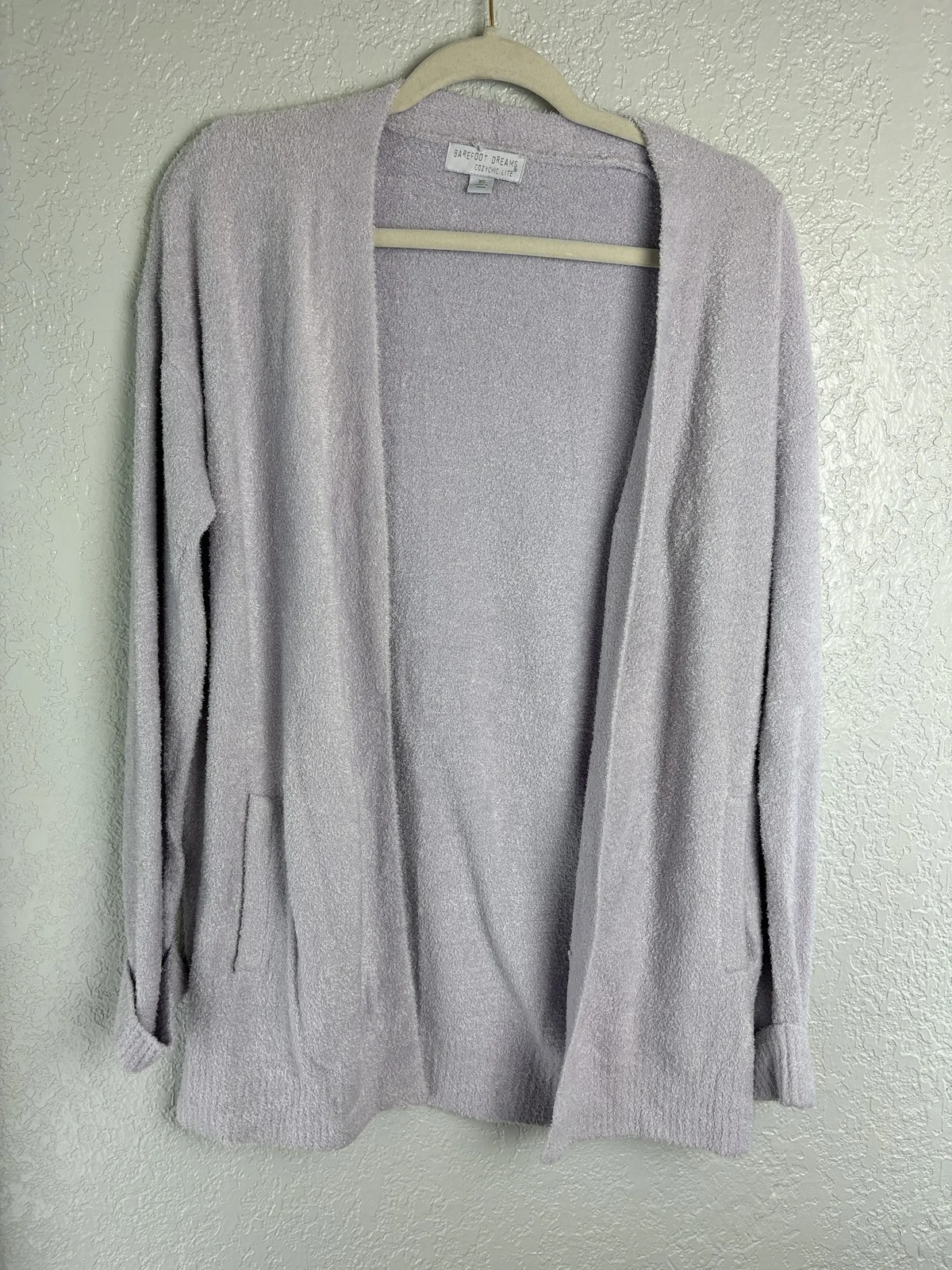 Barefoot Dreams Cozychic Lite Cardigan XS Lavender