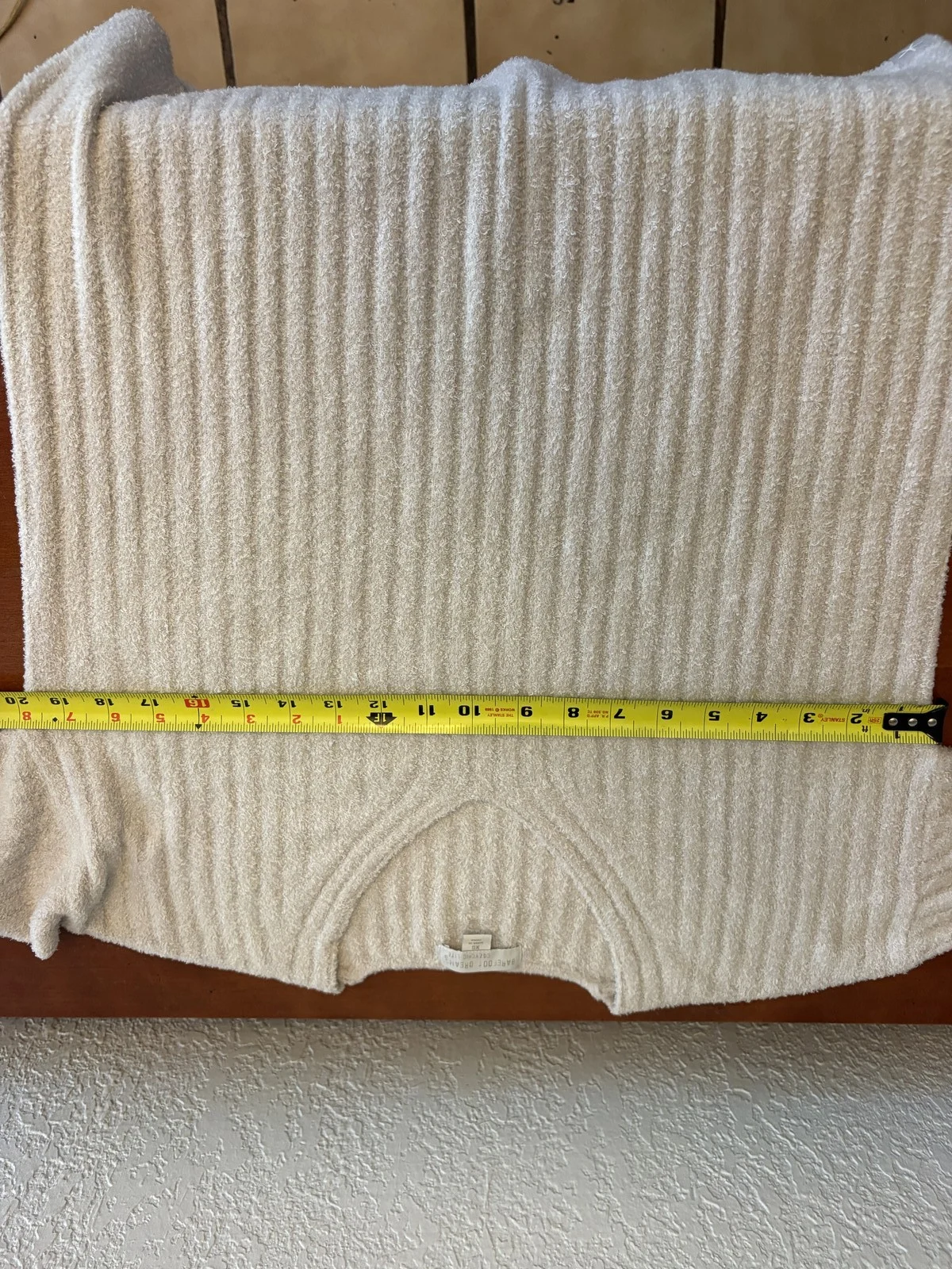 Barefoot Dreams CozyChic Lite Ribbed V-Neck Sweater XS Cream – photo 5