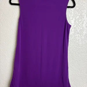Susan Graver Women's Purple Sleeveless Tank Top Blouse Tunic Size XXS – photo 2